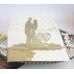 3D Wedding Invitation Card Laser Cut Paper Iridescent Paper